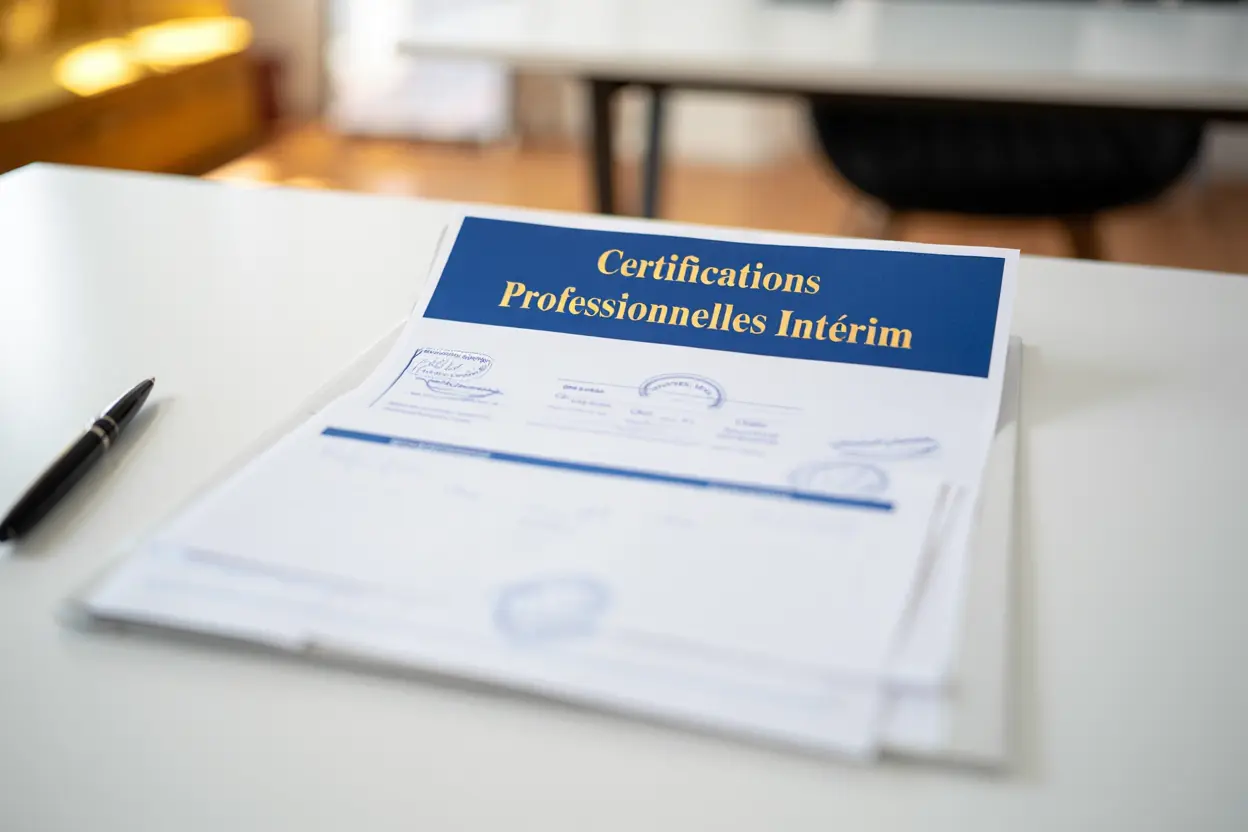 Diplômes et certifications pour agence intérim