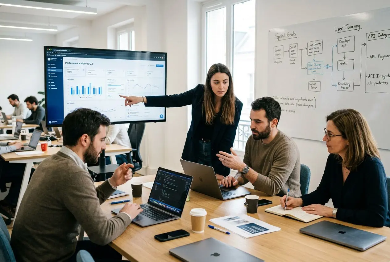 Professionnel démontrant des compétences fonctionnelles en contexte de travail